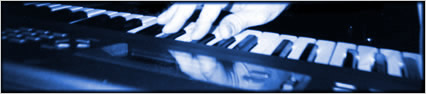 Jazz film composer playing piano music